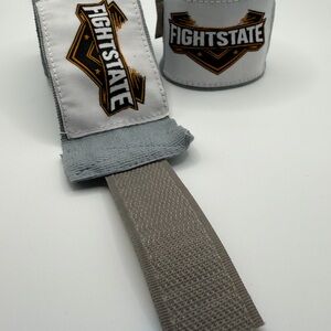 FightState Apparel Grey Boxing Hand Wraps